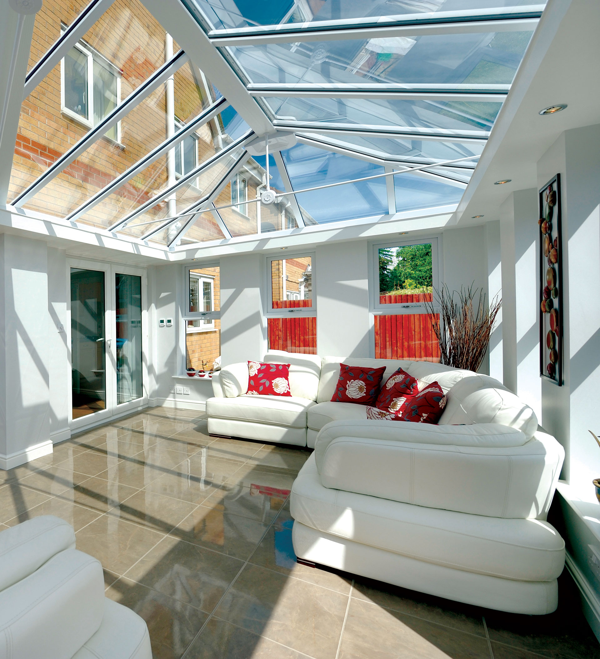 Ultraroof tiled conservatory roofs.